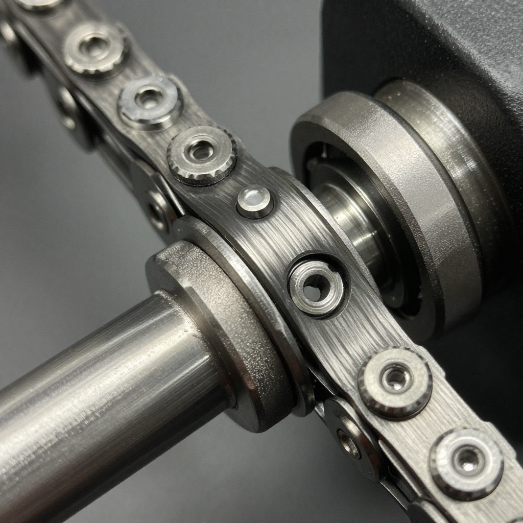Precision cable routing and chain tension on an oiled drivetrain
